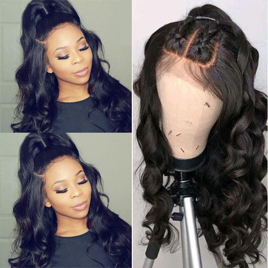 360 Lace Frontal Wigs with Baby Hair Body Wave Virgin Hair Wigs
